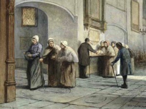 Schilderij bedeling Utrecht